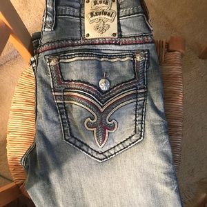 Men’s Rock Revival Kolby Straight Jeans 34Wx32L